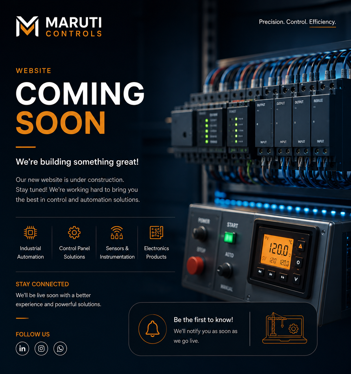 Maruti Controls — Website Coming Soon